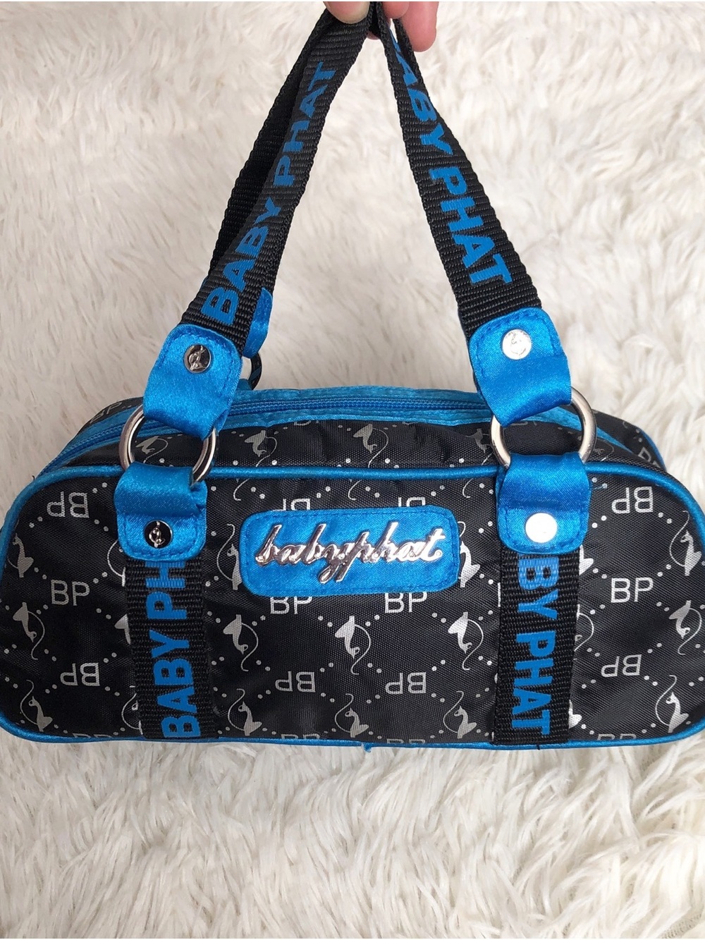 Baby Phat y2k baguette shoulder bag red and black